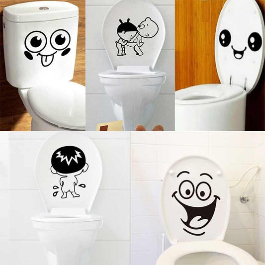 Adhésif insolite imperméable pour WC