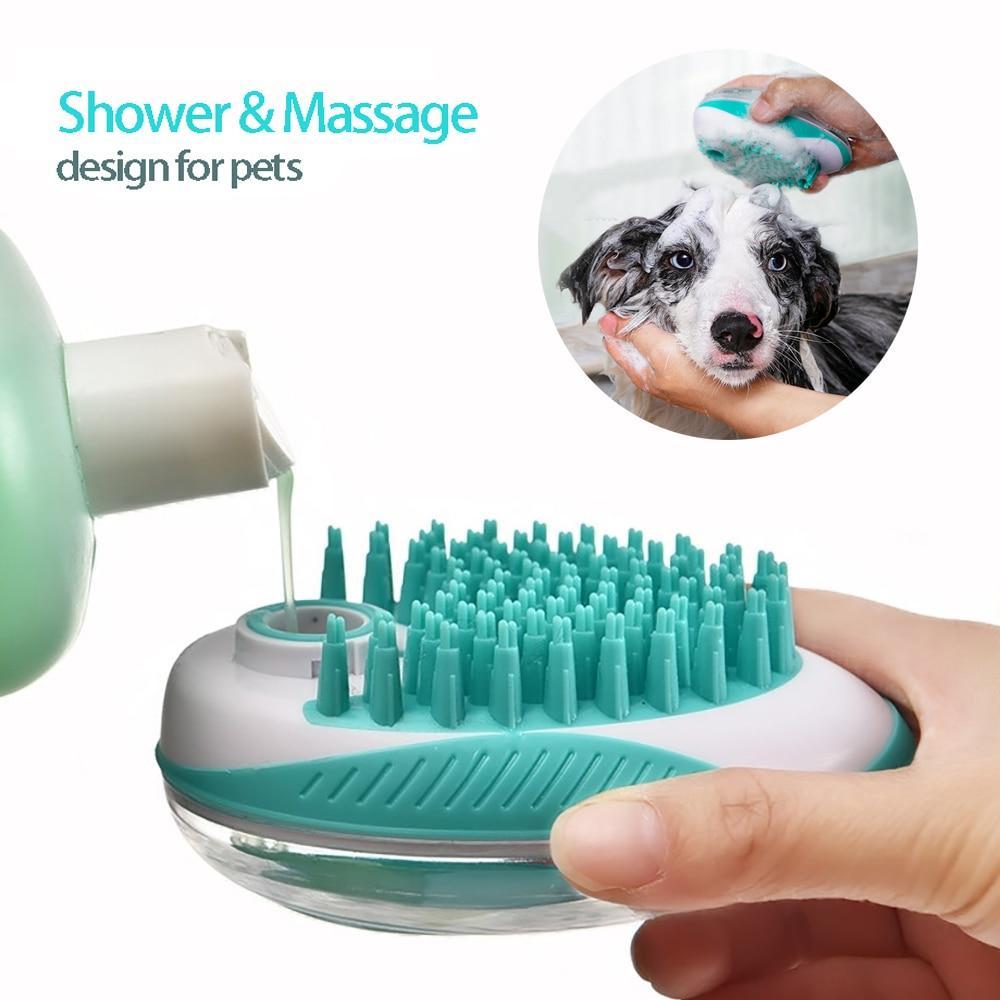 Brosse de bain pour chien et chat