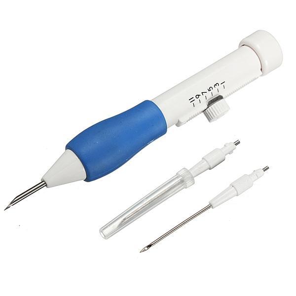 Stylo de Broderie Intelligent + set de 3 Aiguilles de 1.3mm 1.6mm 2.2mm