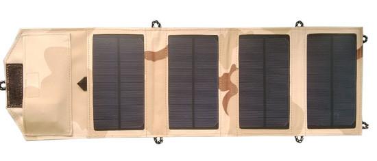chargeur solaire camouflage desert