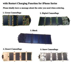 chargeur solaire camouflage multi couleur