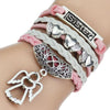 Bracelet de charme en cuir et design pour femme offert