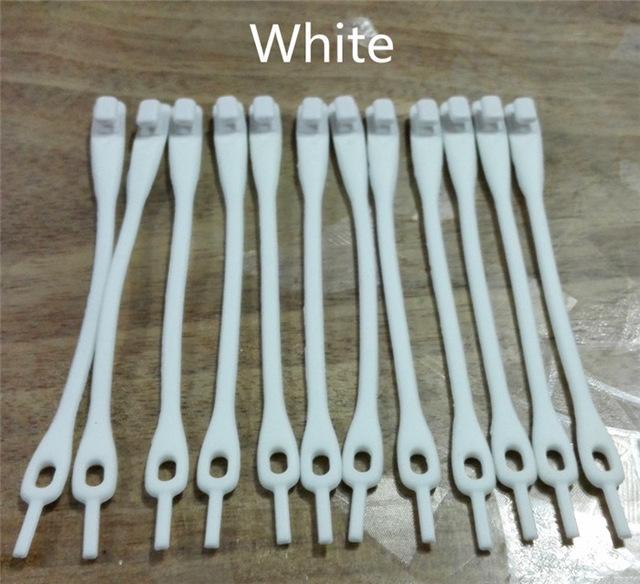 16 Lacets en silicone sans noeud
