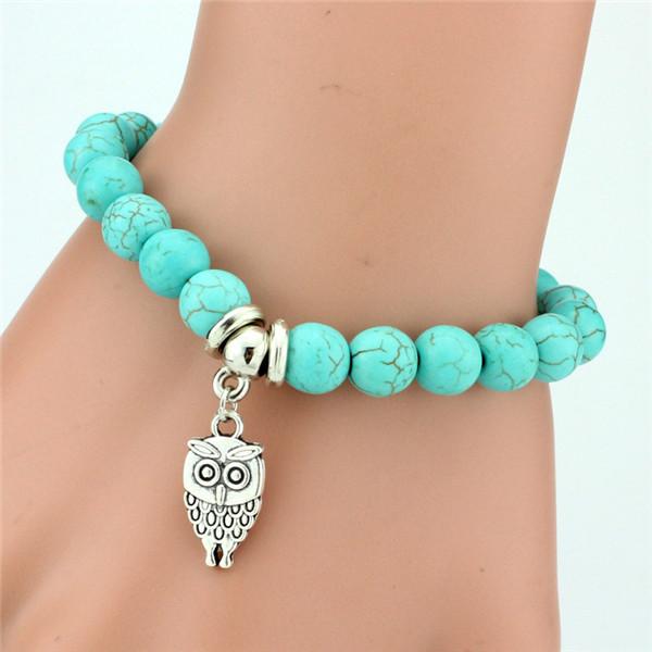 Bracelet en pierre turquoise