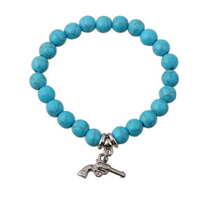 Bracelet en pierre turquoise