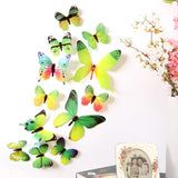 12 stickers 3D pour decoration murale