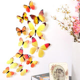12 stickers 3D pour decoration murale