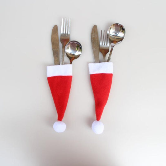 Set de 10 pochettes à couverts spécial Noël