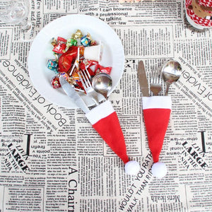Set de 10 pochettes à couverts spécial Noël