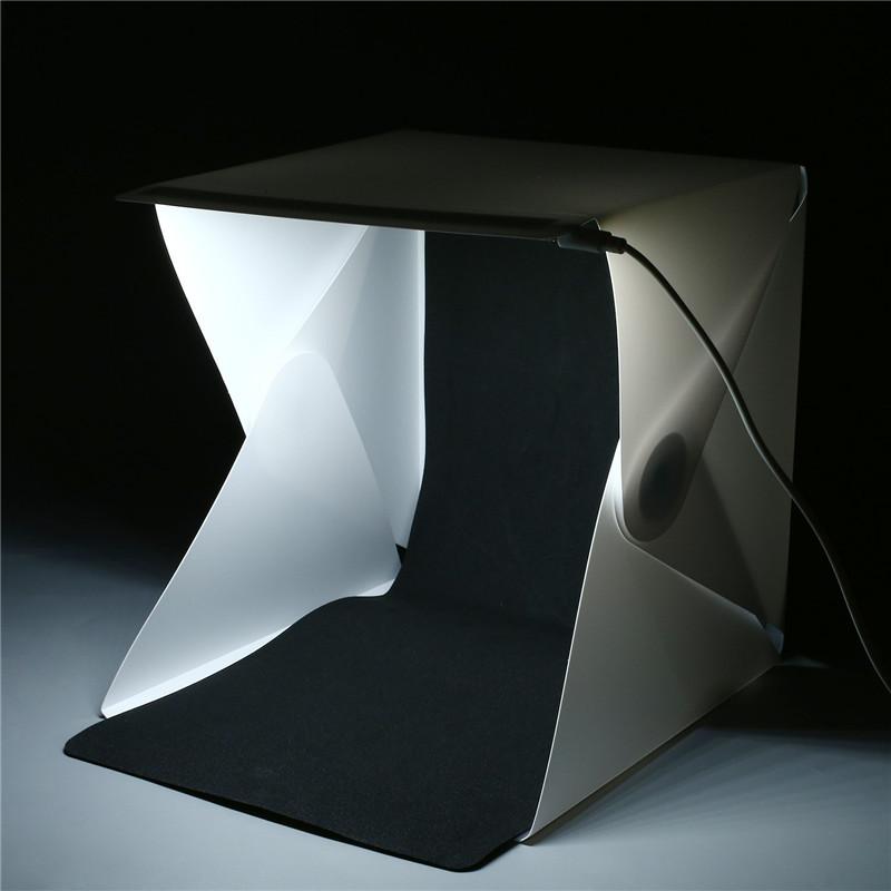mini studio photo fond noir