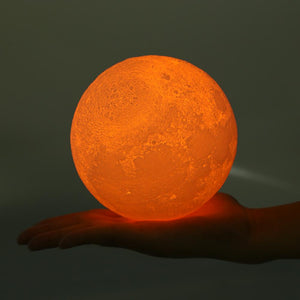Lampe 3D Lune Tactile