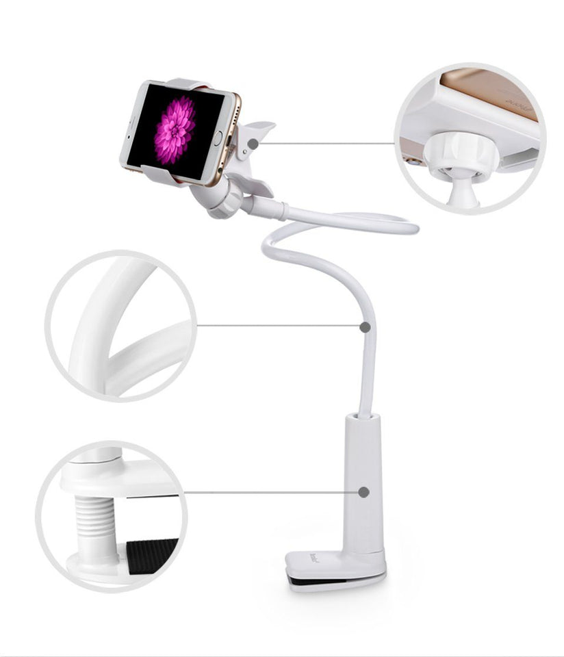 Support Flexible, Ajustable Et Rotatif 360° pour Tablette et Smartphones