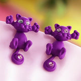 Boucles d'oreilles en forme de chat