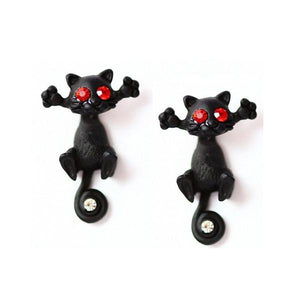 Boucles d'oreilles en forme de chat