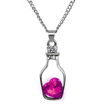 Love Bottle & Crystal Necklace