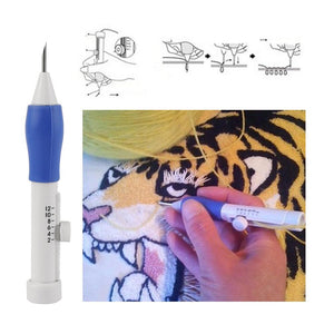 Stylo de Broderie Intelligent + set de 3 Aiguilles de 1.3mm 1.6mm 2.2mm