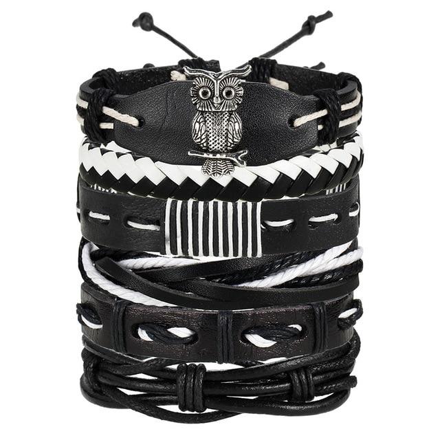 Bracelet multicouches hommes