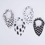 Pack de 4 Bavoirs Fashion Mixtes Super Absorbants
