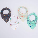 Pack de 4 Bavoirs Fashion Mixtes Super Absorbants