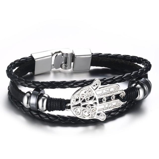 Bracelet cuir pour hommes