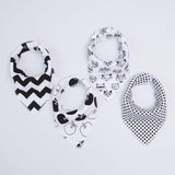 Pack de 4 Bavoirs Fashion Mixtes Super Absorbants