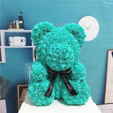 Ourson peluche en roses