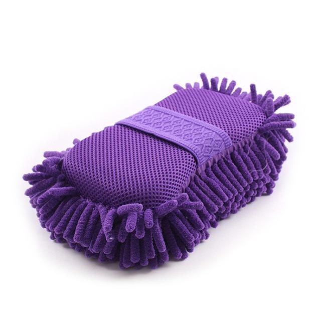Éponge de lavage de voiture en microfibres