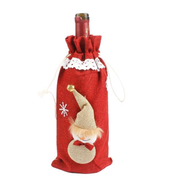 Cache-bouteille spécial Noël